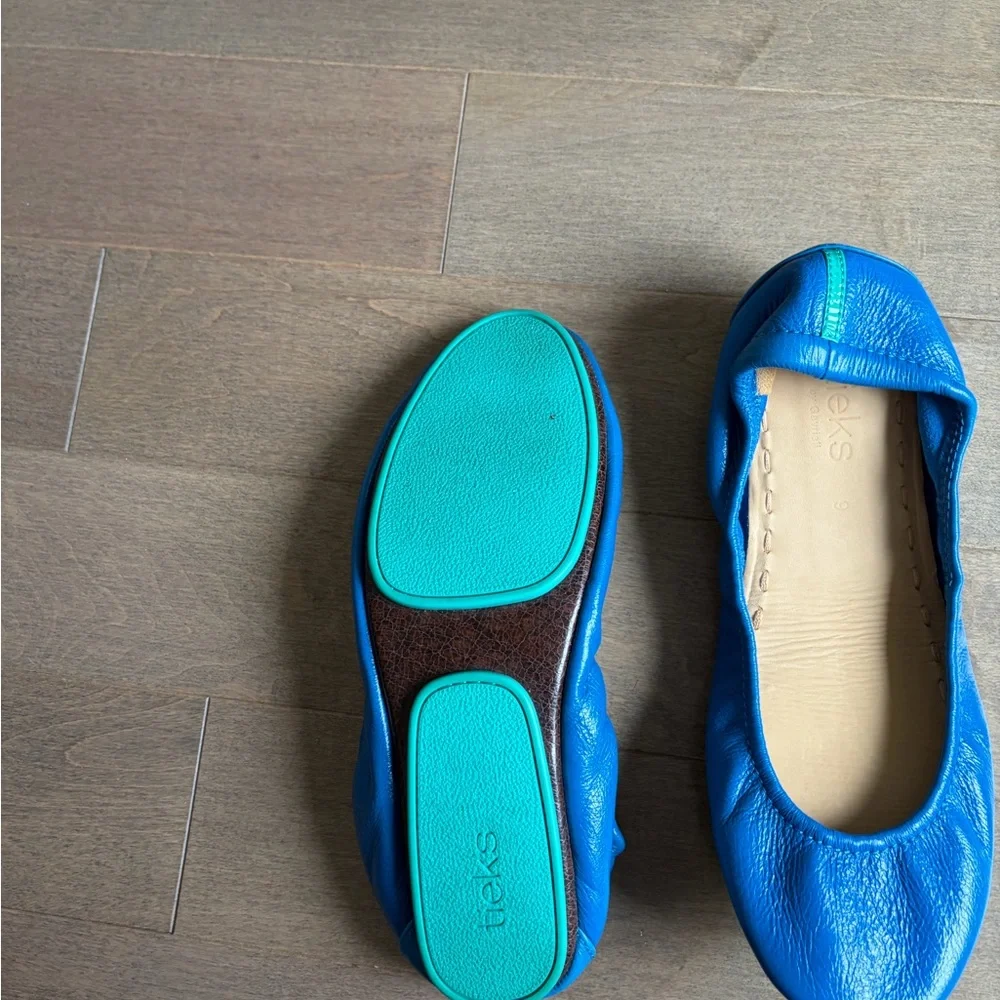 Tieks Blue Ballet Flats 9M - Picture 2 of 4